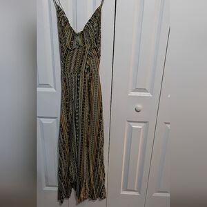 Green Paisley Print Dress